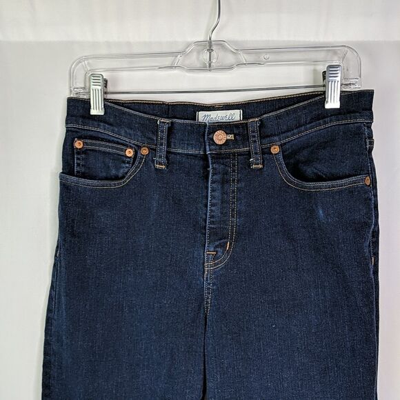 Madewell Flea Market Flare Dark Wash Jean Denim Size 29 E0394 31 Inseam - Picture 6 of 9